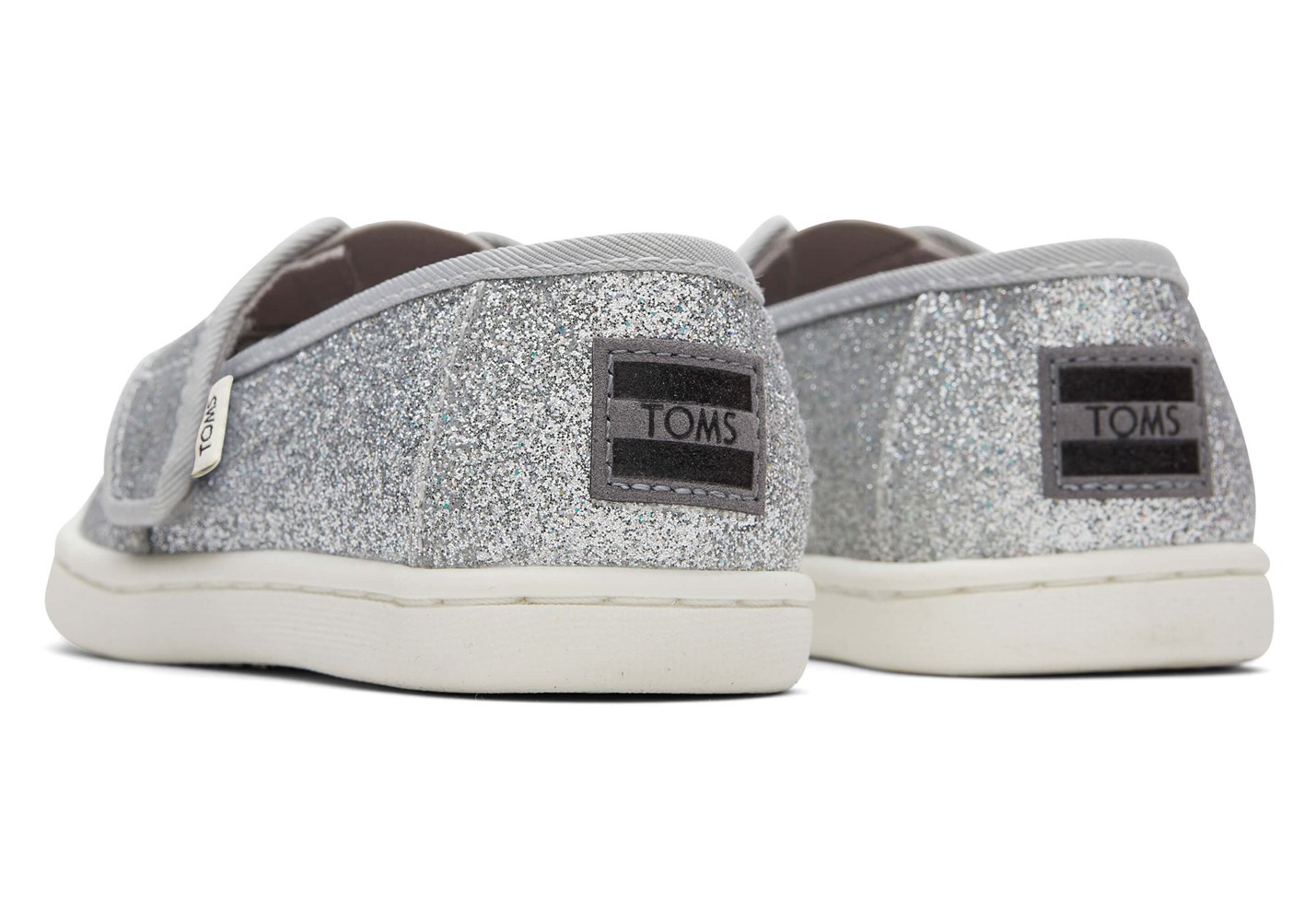 Toms Alpargata Tiny Glitter Espadrille Silver - Kids - 86132-LSIE